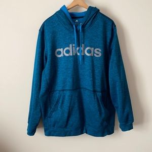 Adidas Climawarm Athletic Hoodie Turquoise Men’s XL
